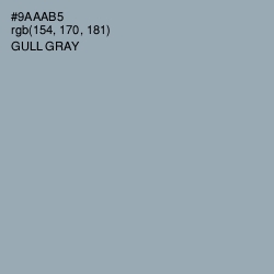 #9AAAB5 - Gull Gray Color Image