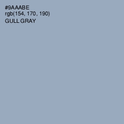 #9AAABE - Gull Gray Color Image