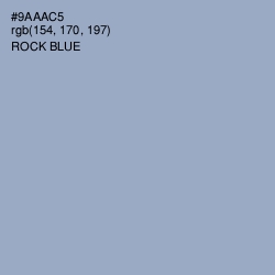 #9AAAC5 - Rock Blue Color Image