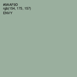 #9AAF9D - Envy Color Image