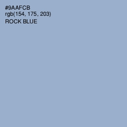 #9AAFCB - Rock Blue Color Image