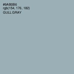#9AB0B6 - Gull Gray Color Image