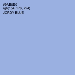 #9AB0E0 - Jordy Blue Color Image