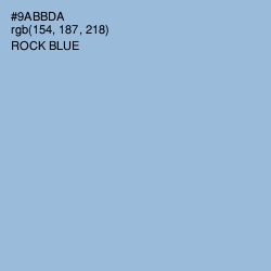 #9ABBDA - Rock Blue Color Image