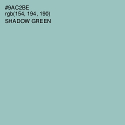 #9AC2BE - Shadow Green Color Image