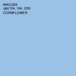 #9AC2E6 - Cornflower Color Image