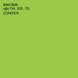 #9ACB48 - Conifer Color Image