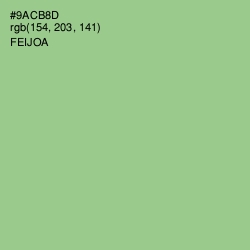 #9ACB8D - Feijoa Color Image