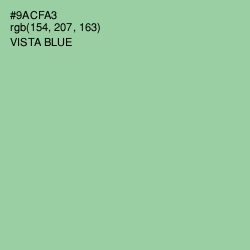 #9ACFA3 - Vista Blue Color Image