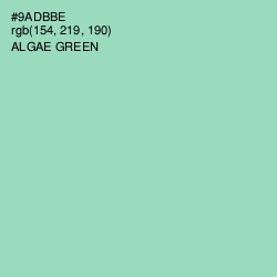 #9ADBBE - Algae Green Color Image