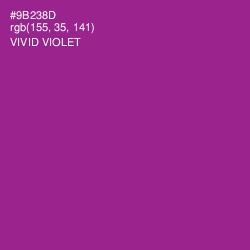 #9B238D - Vivid Violet Color Image