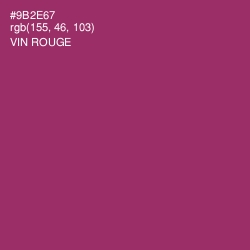 #9B2E67 - Vin Rouge Color Image