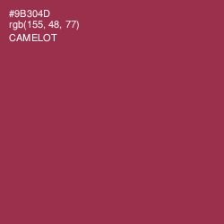 #9B304D - Camelot Color Image