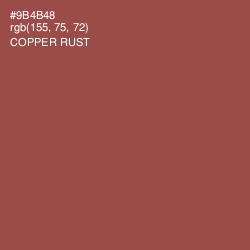 #9B4B48 - Copper Rust Color Image