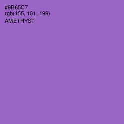 #9B65C7 - Amethyst Color Image