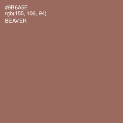 #9B6A5E - Beaver Color Image