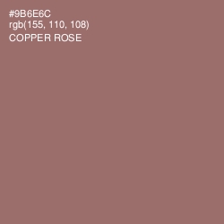 #9B6E6C - Copper Rose Color Image