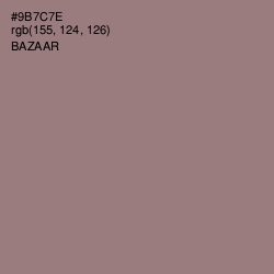 #9B7C7E - Bazaar Color Image