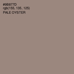 #9B877D - Pale Oyster Color Image