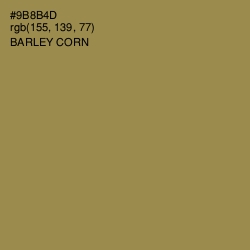#9B8B4D - Barley Corn Color Image