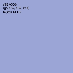 #9BA5D6 - Rock Blue Color Image