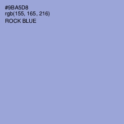 #9BA5D8 - Rock Blue Color Image