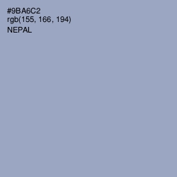 #9BA6C2 - Nepal Color Image