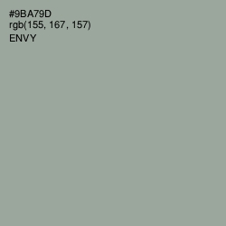 #9BA79D - Envy Color Image
