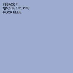 #9BACCF - Rock Blue Color Image
