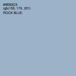#9BB3C9 - Rock Blue Color Image