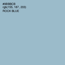 #9BBBCB - Rock Blue Color Image