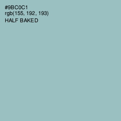 #9BC0C1 - Half Baked Color Image
