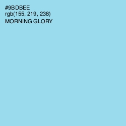 #9BDBEE - Morning Glory Color Image