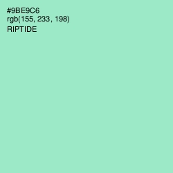 #9BE9C6 - Riptide Color Image