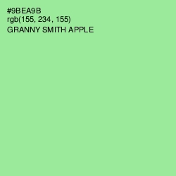 #9BEA9B - Granny Smith Apple Color Image