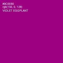 #9C0080 - Violet Eggplant Color Image