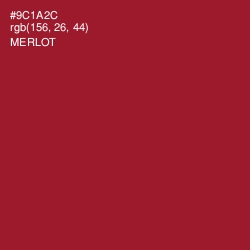 #9C1A2C - Merlot Color Image