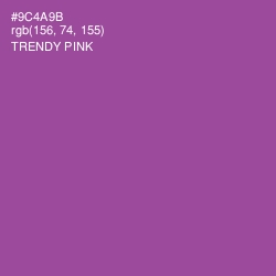 #9C4A9B - Trendy Pink Color Image