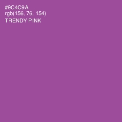 #9C4C9A - Trendy Pink Color Image