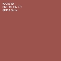 #9C534D - Sepia Skin Color Image