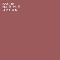 #9C5A5D - Sepia Skin Color Image