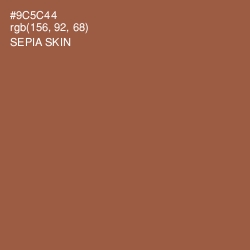 #9C5C44 - Sepia Skin Color Image