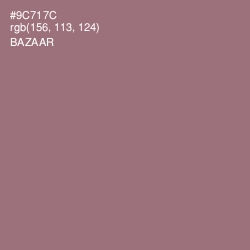 #9C717C - Bazaar Color Image