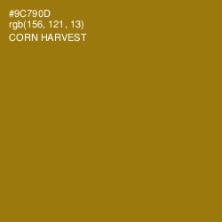 #9C790D - Corn Harvest Color Image