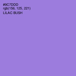 #9C7DDD - Lilac Bush Color Image