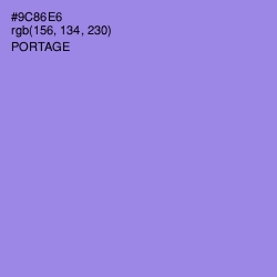 #9C86E6 - Portage Color Image