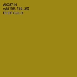 #9C8714 - Reef Gold Color Image