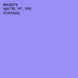 #9C8DF6 - Portage Color Image