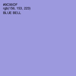 #9C99DF - Blue Bell Color Image