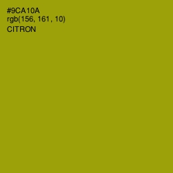 #9CA10A - Citron Color Image